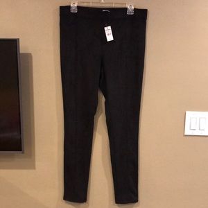 NWT Suede High-Rise Leggings